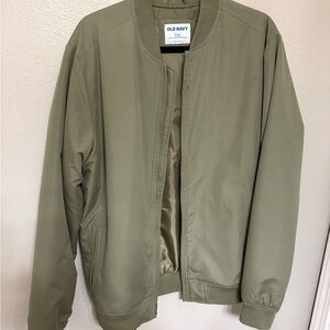 Old Navy Men's  Green Bomber Jacket